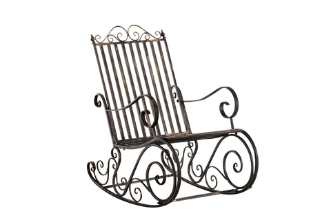 TPFLiving Schaukelstuhl Smilla - Gestell Eisen antik TPFLiving Schaukelstuhl Smilla - Gestell Eisen antik