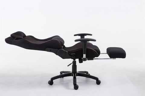 TPFLiving Racing Bürostuhl Shiva Stoff mit Fußablage TPFLiving Racing Bürostuhl Shiva Stoff mit Fußablage