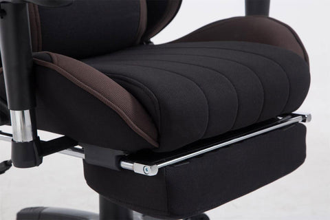 TPFLiving Racing Bürostuhl Shiva Stoff mit Fußablage TPFLiving Racing Bürostuhl Shiva Stoff mit Fußablage