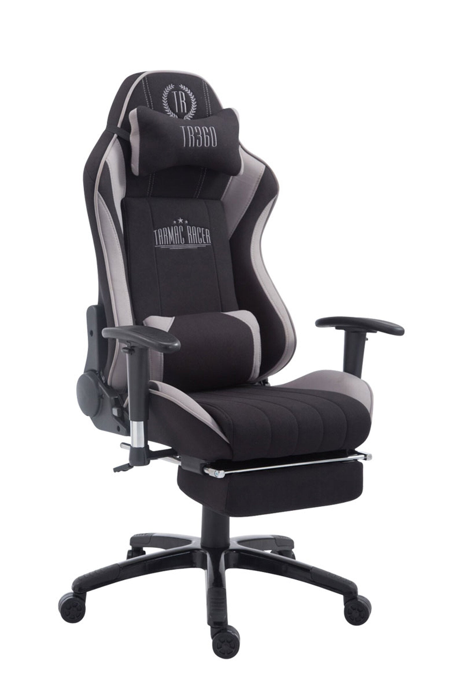 TPFLiving Racing Bürostuhl Shiva Stoff mit Fußablage TPFLiving Racing Bürostuhl Shiva Stoff mit Fußablage