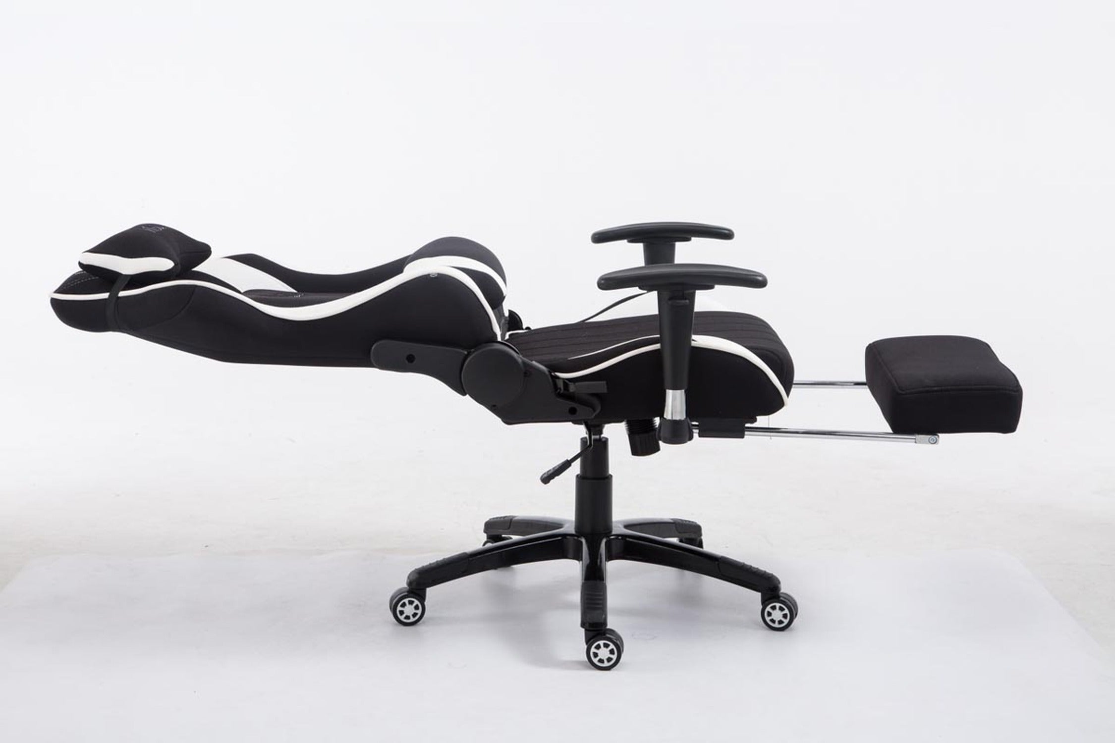 TPFLiving Racing Bürostuhl Shiva Stoff mit Fußablage TPFLiving Racing Bürostuhl Shiva Stoff mit Fußablage