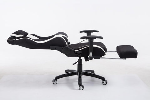 TPFLiving Racing Bürostuhl Shiva Stoff mit Fußablage TPFLiving Racing Bürostuhl Shiva Stoff mit Fußablage