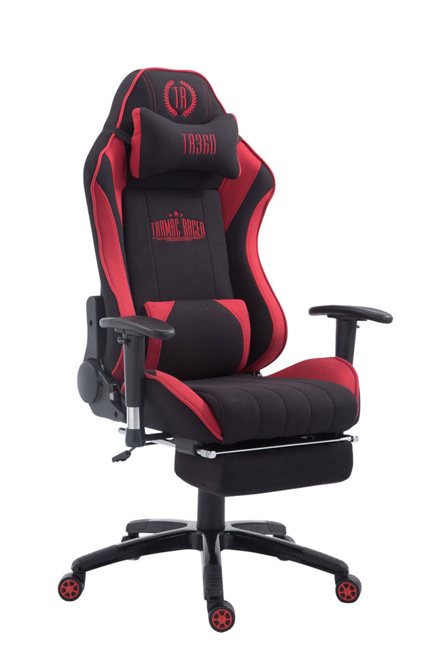 TPFLiving Racing Bürostuhl Shiva Stoff mit Fußablage TPFLiving Racing Bürostuhl Shiva Stoff mit Fußablage