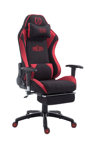 TPFLiving Racing Bürostuhl Shiva Stoff mit Fußablage TPFLiving Racing Bürostuhl Shiva Stoff mit Fußablage