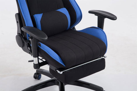 TPFLiving Racing Bürostuhl Shiva Stoff mit Fußablage TPFLiving Racing Bürostuhl Shiva Stoff mit Fußablage