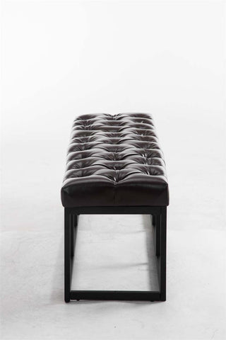 TPFLiving Sitzbank Amor Kunstleder - Gestell matt schwarz - 120 TPFLiving Sitzbank Amor Kunstleder - Gestell matt schwarz - 120