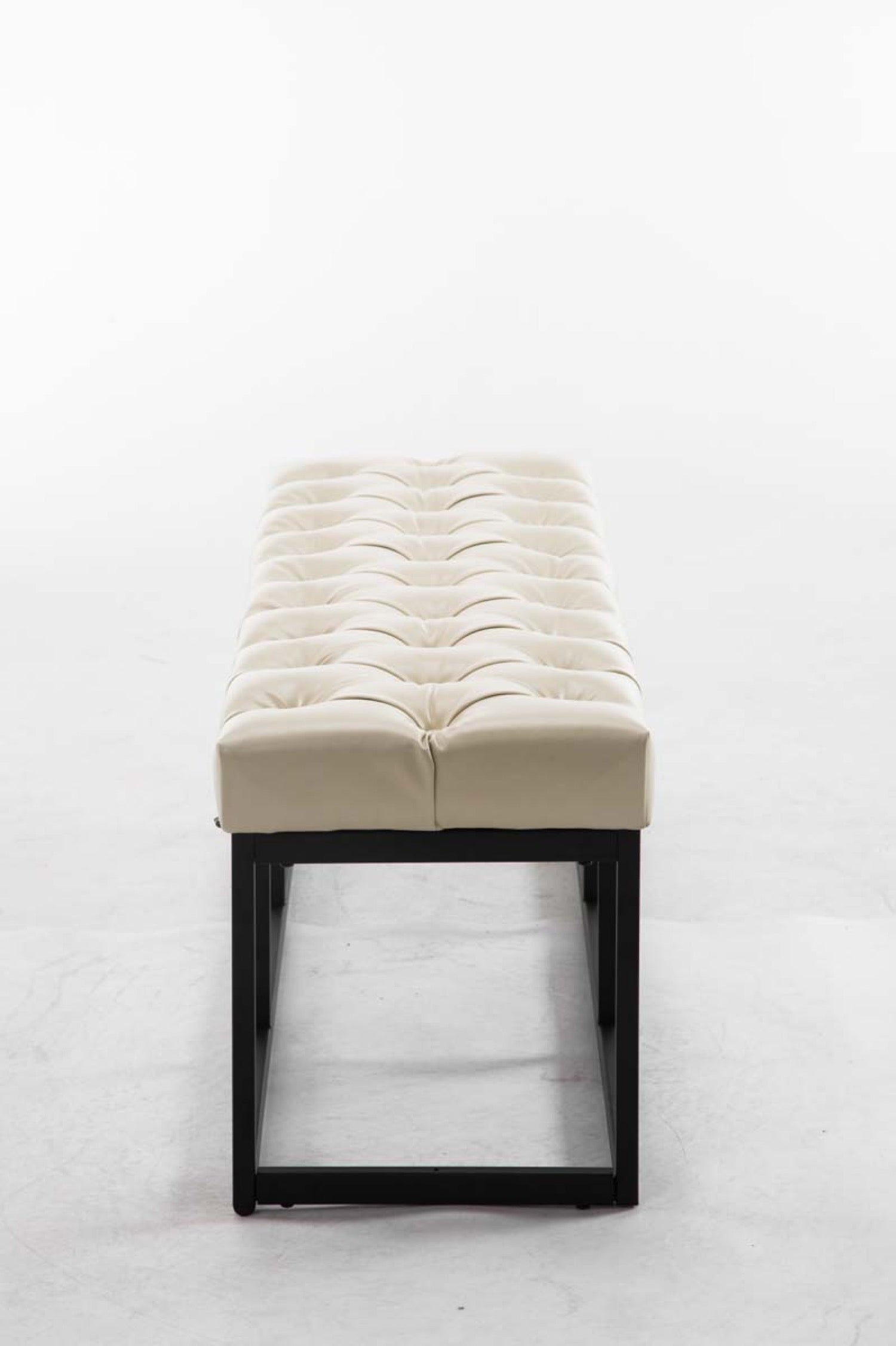 TPFLiving Sitzbank Amor Kunstleder - Gestell matt schwarz - 120 TPFLiving Sitzbank Amor Kunstleder - Gestell matt schwarz - 120