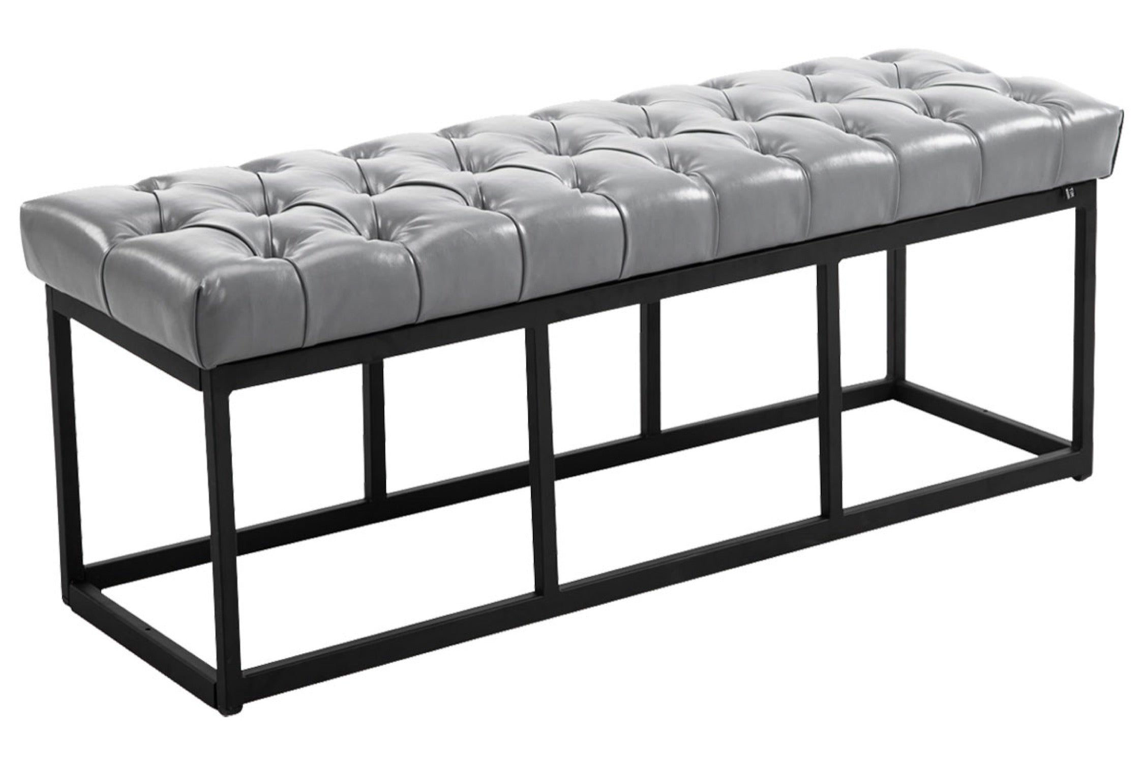 TPFLiving Sitzbank Amor Kunstleder - Gestell matt schwarz - 120 TPFLiving Sitzbank Amor Kunstleder - Gestell matt schwarz - 120