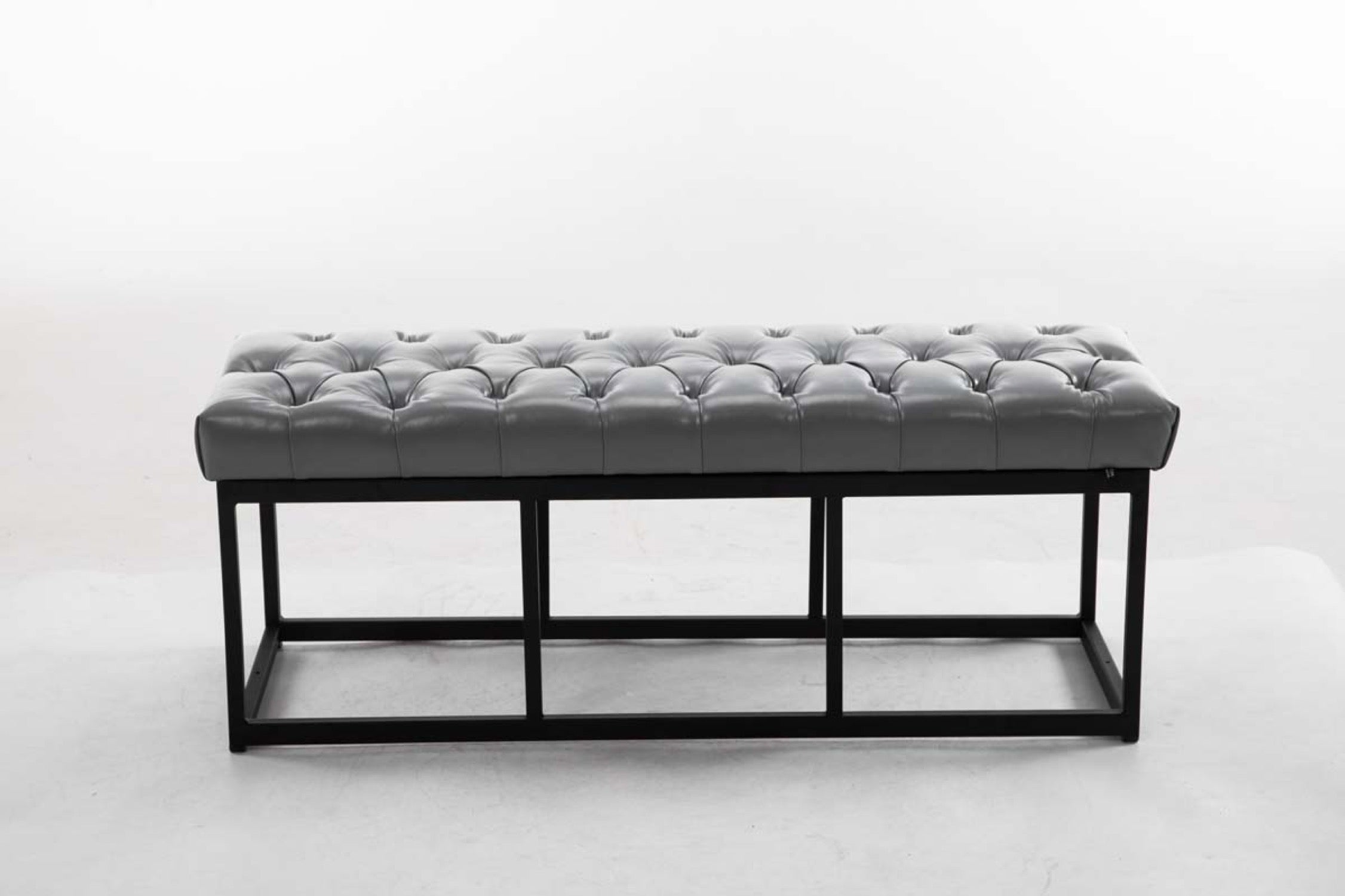 TPFLiving Sitzbank Amor Kunstleder - Gestell matt schwarz - 120 TPFLiving Sitzbank Amor Kunstleder - Gestell matt schwarz - 120