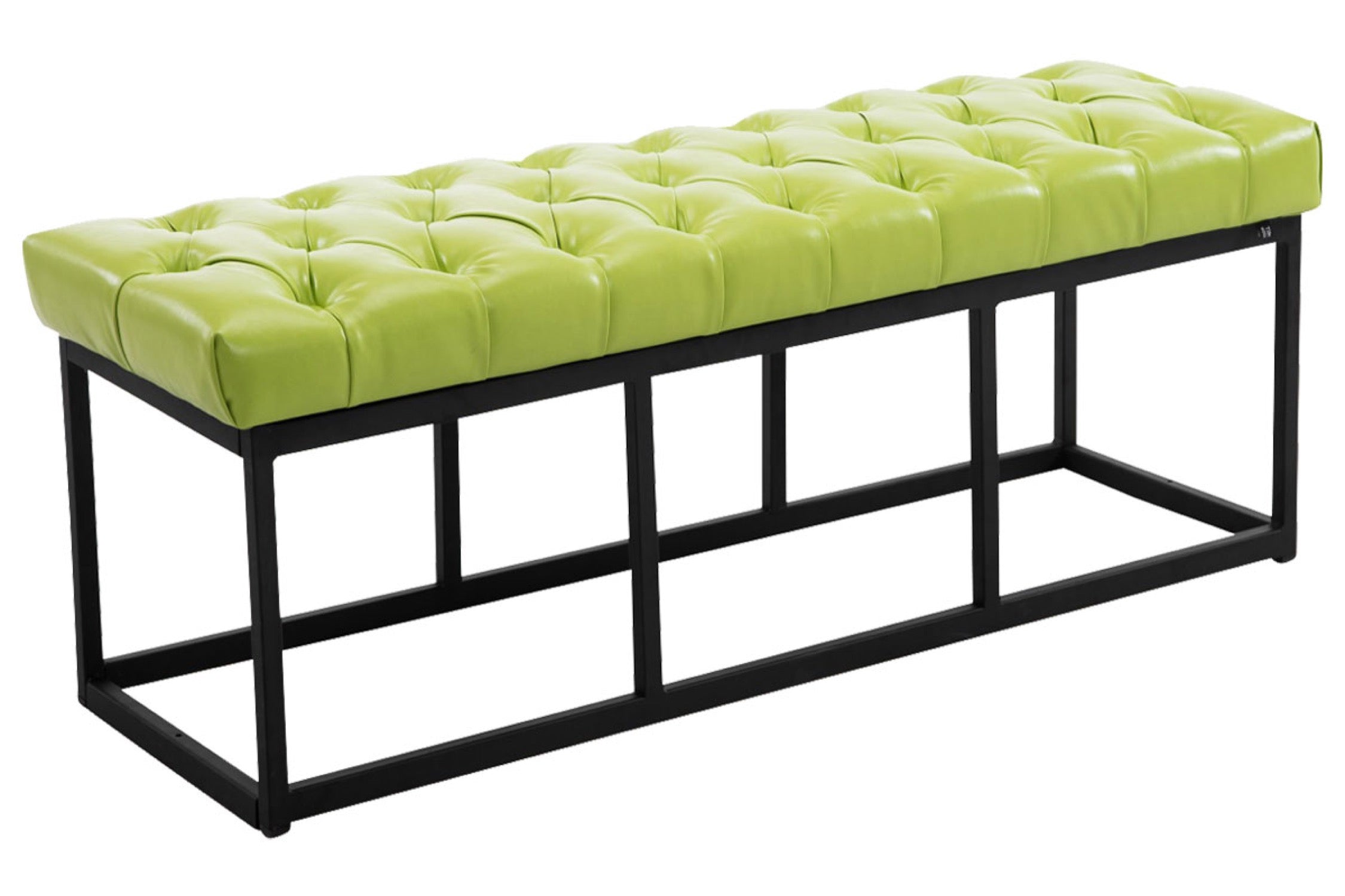 TPFLiving Sitzbank Amor Kunstleder - Gestell matt schwarz - 120 TPFLiving Sitzbank Amor Kunstleder - Gestell matt schwarz - 120