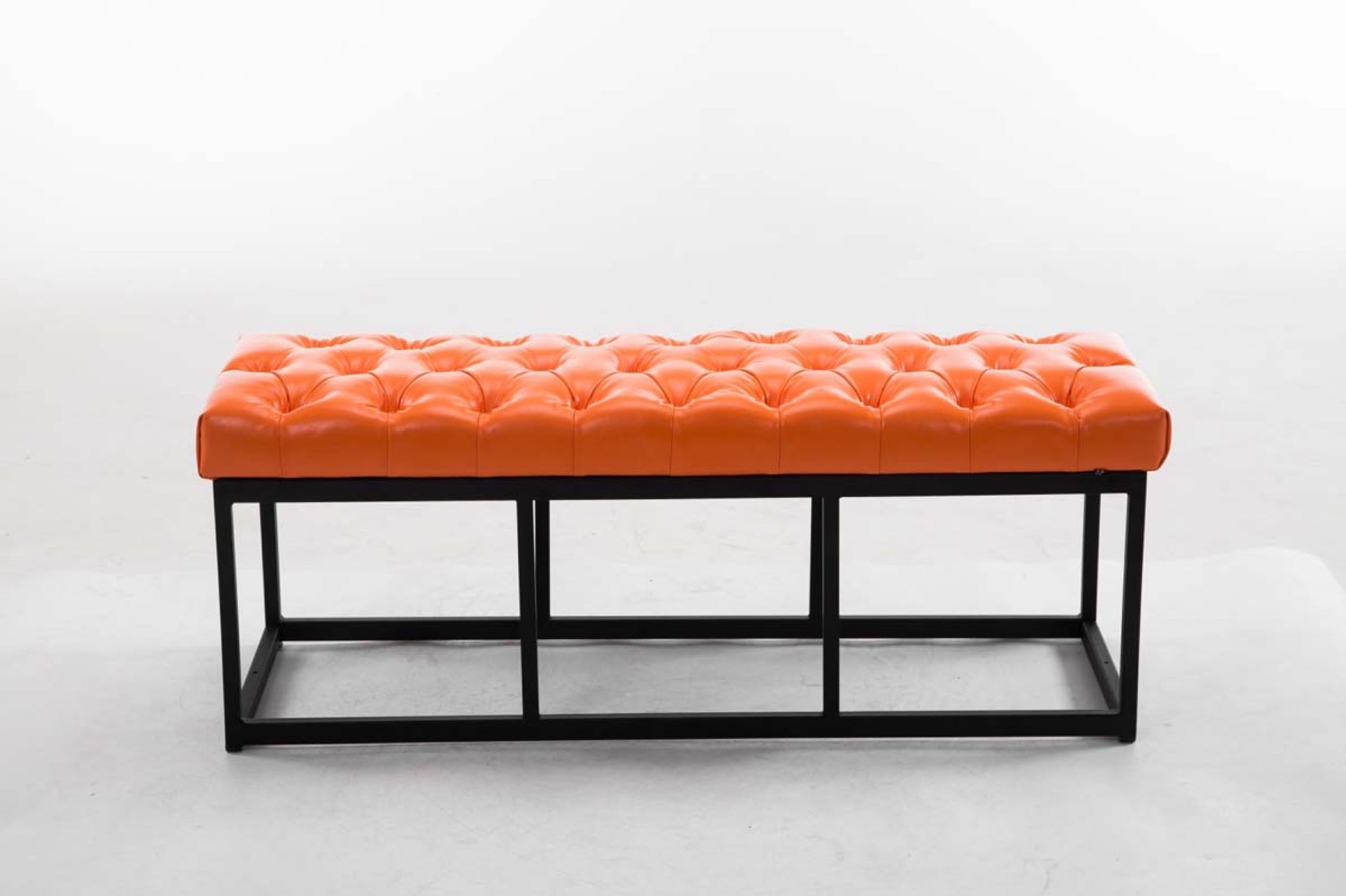 TPFLiving Sitzbank Amor Kunstleder - Gestell matt schwarz - 120 TPFLiving Sitzbank Amor Kunstleder - Gestell matt schwarz - 120