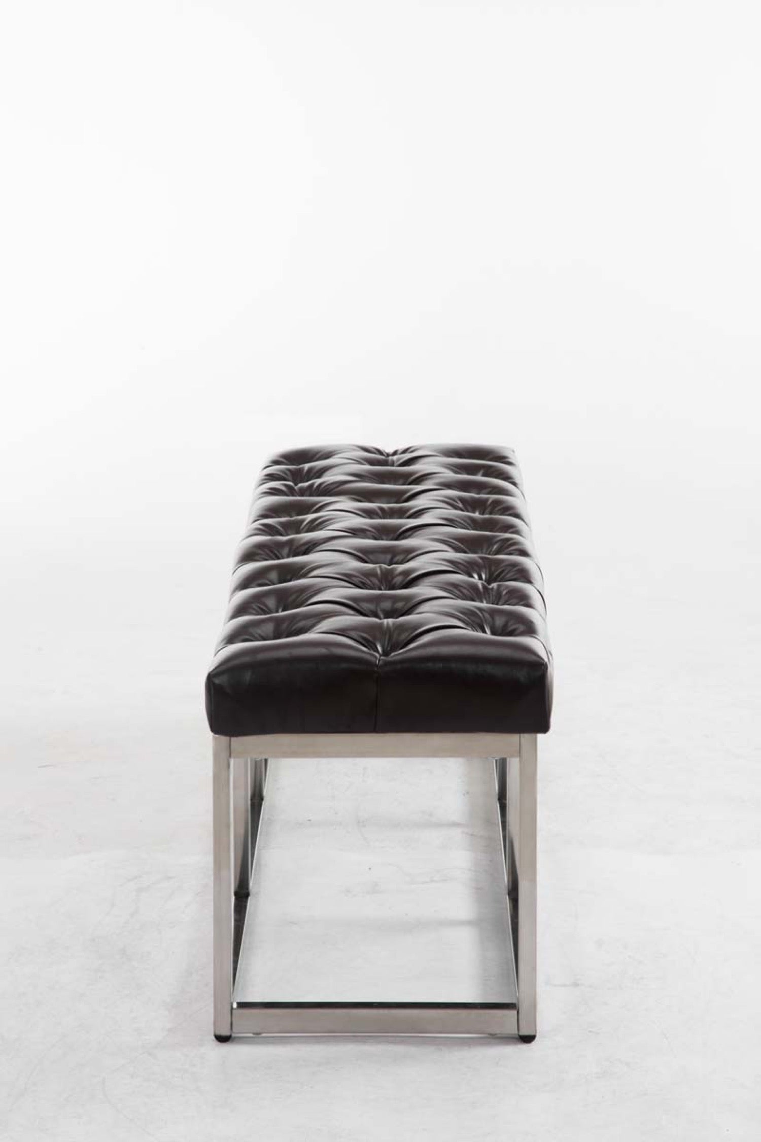 TPFLiving Sitzbank Amor Kunstleder - Gestell Edelstahl matt gebürstet - 120 TPFLiving Sitzbank Amor Kunstleder - Gestell Edelstahl matt gebürstet - 120