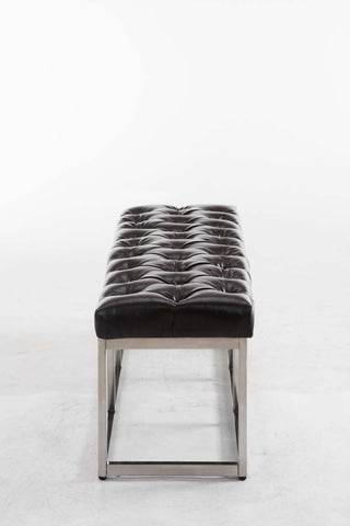 TPFLiving Sitzbank Amor Kunstleder - Gestell Edelstahl matt gebürstet - 120 TPFLiving Sitzbank Amor Kunstleder - Gestell Edelstahl matt gebürstet - 120