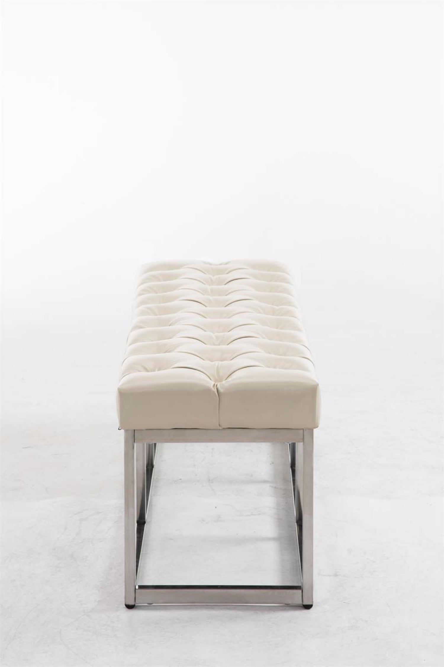 TPFLiving Sitzbank Amor Kunstleder - Gestell Edelstahl matt gebürstet - 120 TPFLiving Sitzbank Amor Kunstleder - Gestell Edelstahl matt gebürstet - 120