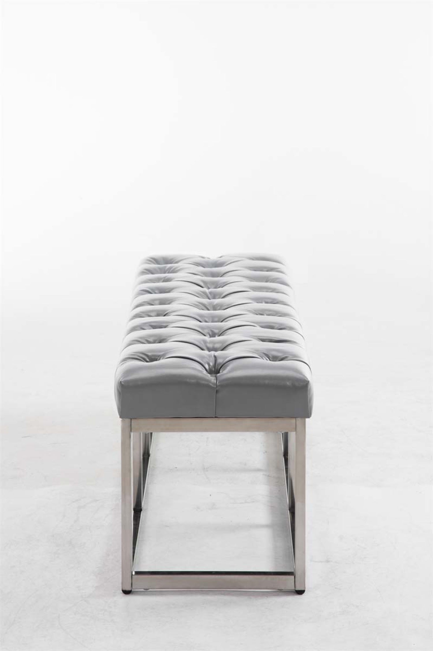 TPFLiving Sitzbank Amor Kunstleder - Gestell Edelstahl matt gebürstet - 120 TPFLiving Sitzbank Amor Kunstleder - Gestell Edelstahl matt gebürstet - 120