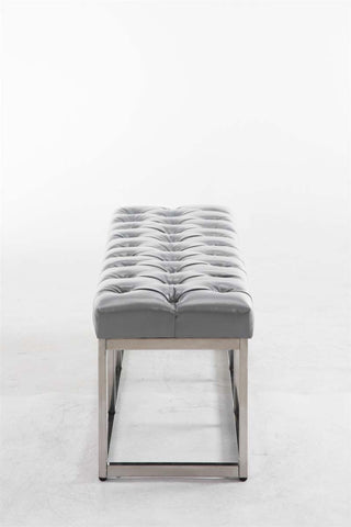 TPFLiving Sitzbank Amor Kunstleder - Gestell Edelstahl matt gebürstet - 120 TPFLiving Sitzbank Amor Kunstleder - Gestell Edelstahl matt gebürstet - 120