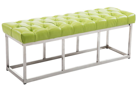 TPFLiving Sitzbank Amor Kunstleder - Gestell Edelstahl matt gebürstet - 120 TPFLiving Sitzbank Amor Kunstleder - Gestell Edelstahl matt gebürstet - 120