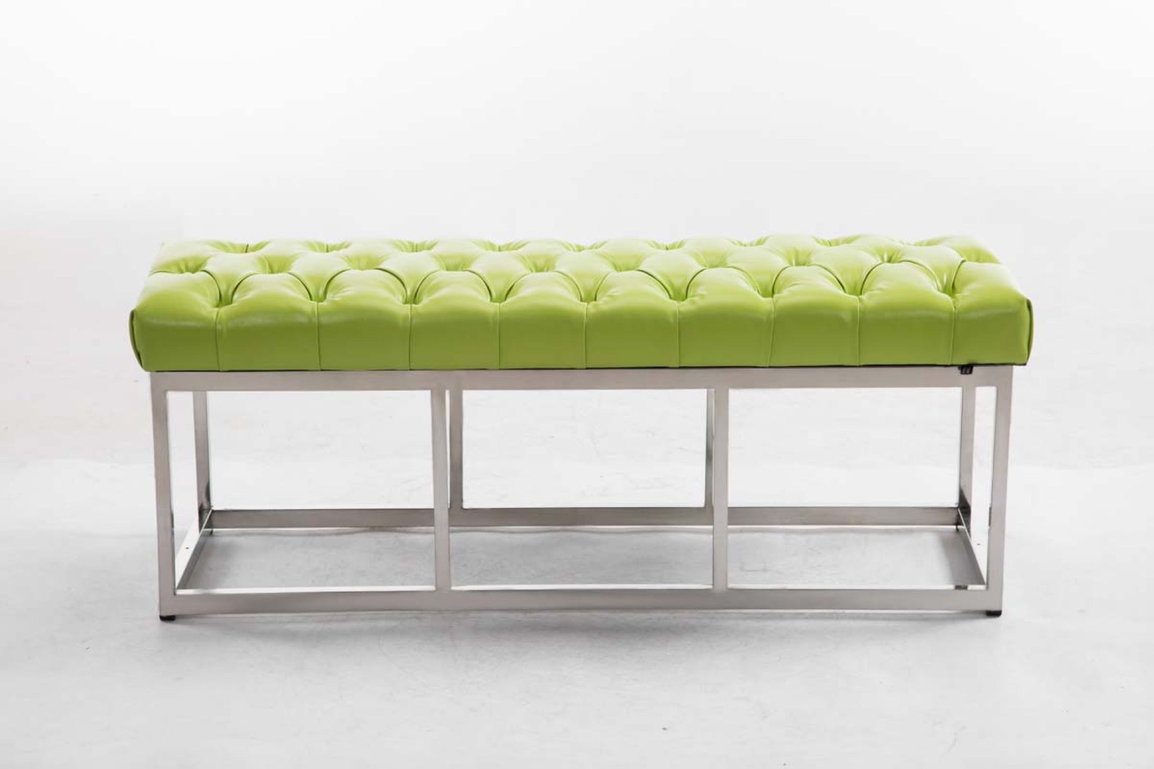 TPFLiving Sitzbank Amor Kunstleder - Gestell Edelstahl matt gebürstet - 120 TPFLiving Sitzbank Amor Kunstleder - Gestell Edelstahl matt gebürstet - 120