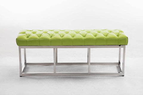 TPFLiving Sitzbank Amor Kunstleder - Gestell Edelstahl matt gebürstet - 120 TPFLiving Sitzbank Amor Kunstleder - Gestell Edelstahl matt gebürstet - 120