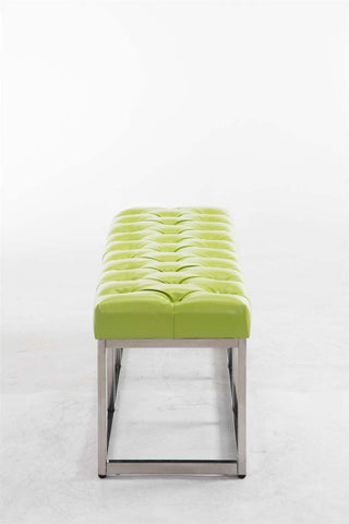 TPFLiving Sitzbank Amor Kunstleder - Gestell Edelstahl matt gebürstet - 120 TPFLiving Sitzbank Amor Kunstleder - Gestell Edelstahl matt gebürstet - 120