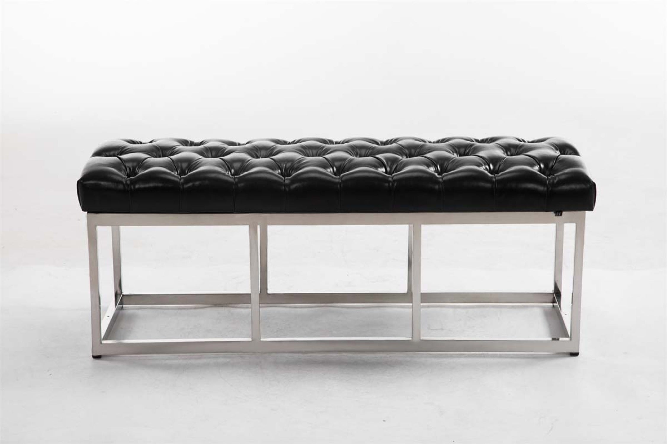 TPFLiving Sitzbank Amor Kunstleder - Gestell Edelstahl matt gebürstet - 120 TPFLiving Sitzbank Amor Kunstleder - Gestell Edelstahl matt gebürstet - 120