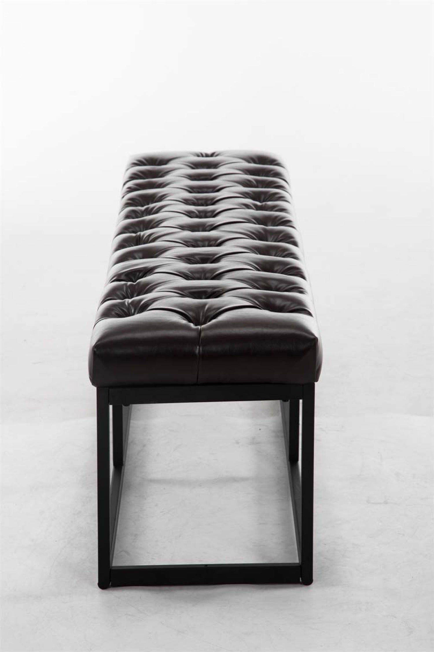 TPFLiving Sitzbank Amor Kunstleder - Gestell matt schwarz - 150 TPFLiving Sitzbank Amor Kunstleder - Gestell matt schwarz - 150