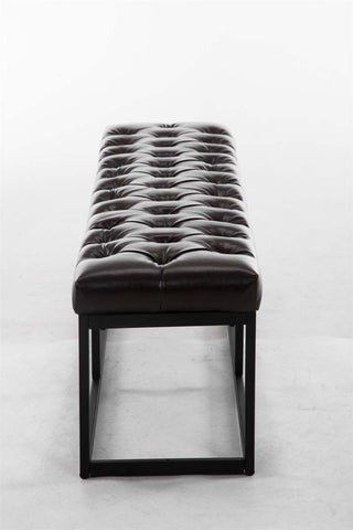 TPFLiving Sitzbank Amor Kunstleder - Gestell matt schwarz - 150 TPFLiving Sitzbank Amor Kunstleder - Gestell matt schwarz - 150