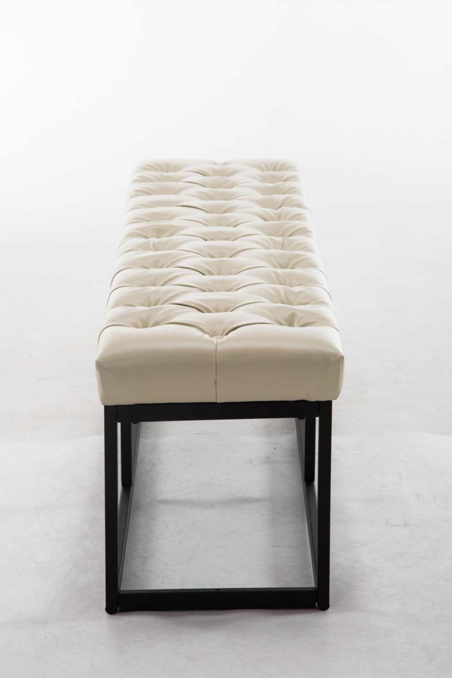 TPFLiving Sitzbank Amor Kunstleder - Gestell matt schwarz - 150 TPFLiving Sitzbank Amor Kunstleder - Gestell matt schwarz - 150