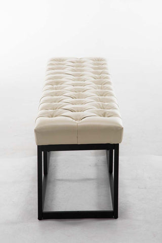 TPFLiving Sitzbank Amor Kunstleder - Gestell matt schwarz - 150 TPFLiving Sitzbank Amor Kunstleder - Gestell matt schwarz - 150