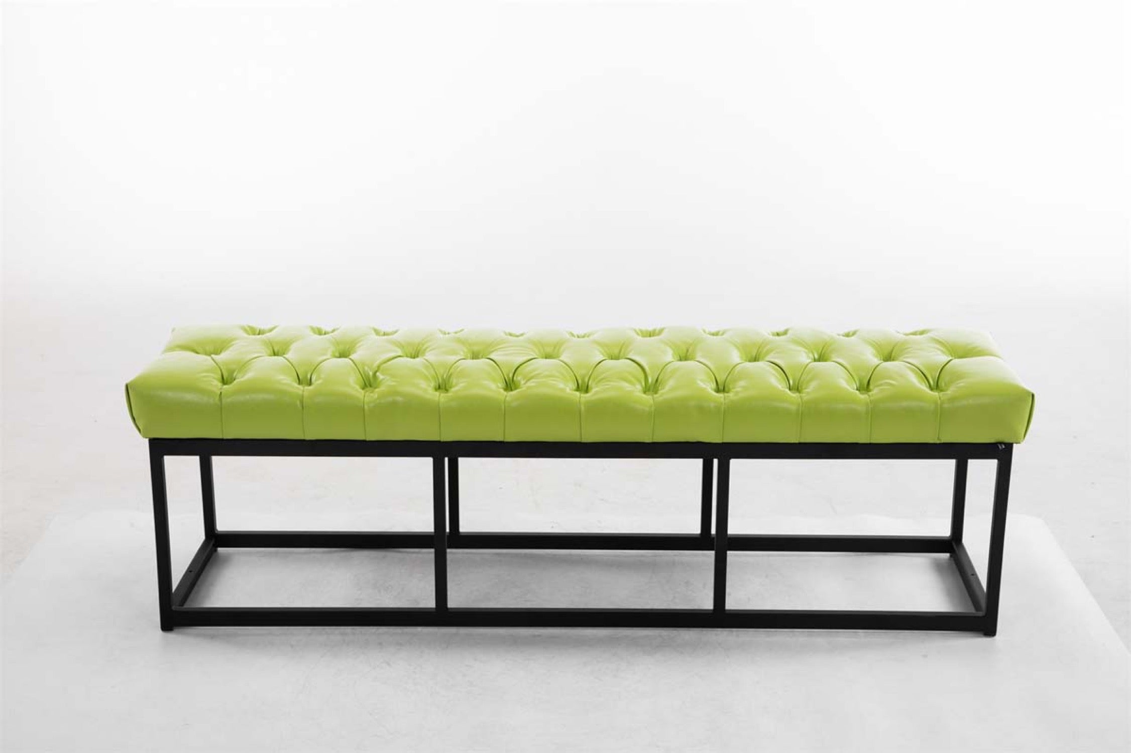 TPFLiving Sitzbank Amor Kunstleder - Gestell matt schwarz - 150 TPFLiving Sitzbank Amor Kunstleder - Gestell matt schwarz - 150