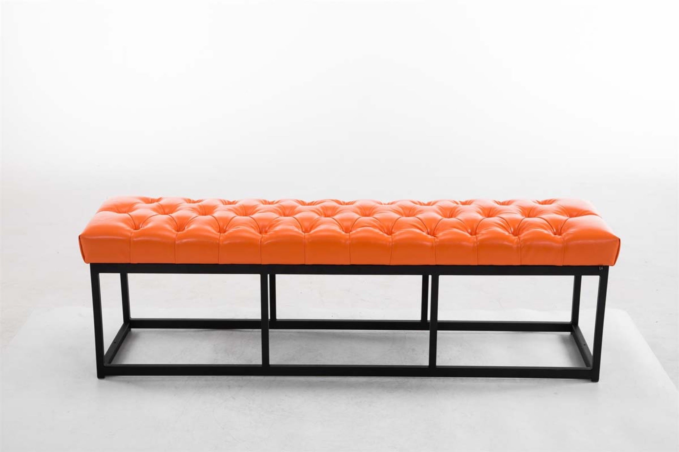 TPFLiving Sitzbank Amor Kunstleder - Gestell matt schwarz - 150 TPFLiving Sitzbank Amor Kunstleder - Gestell matt schwarz - 150