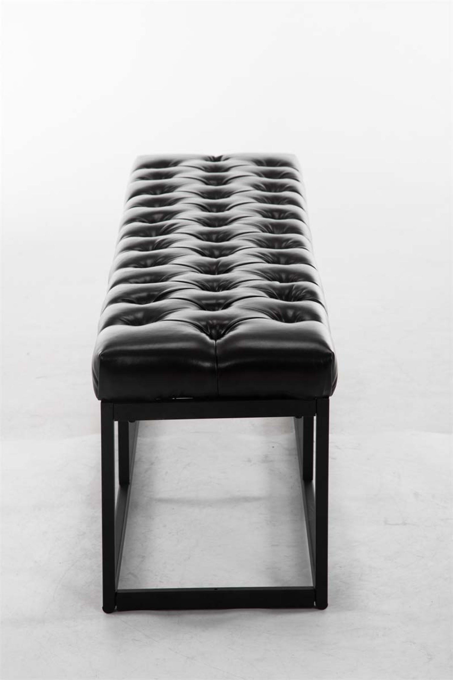 TPFLiving Sitzbank Amor Kunstleder - Gestell matt schwarz - 150 TPFLiving Sitzbank Amor Kunstleder - Gestell matt schwarz - 150