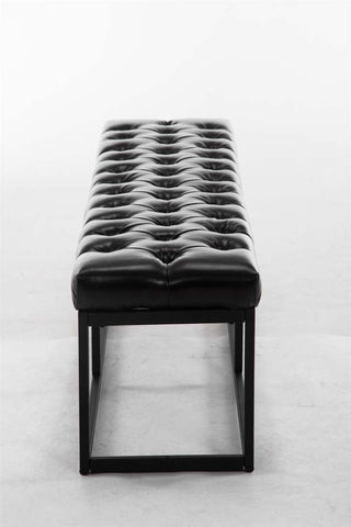 TPFLiving Sitzbank Amor Kunstleder - Gestell matt schwarz - 150 TPFLiving Sitzbank Amor Kunstleder - Gestell matt schwarz - 150