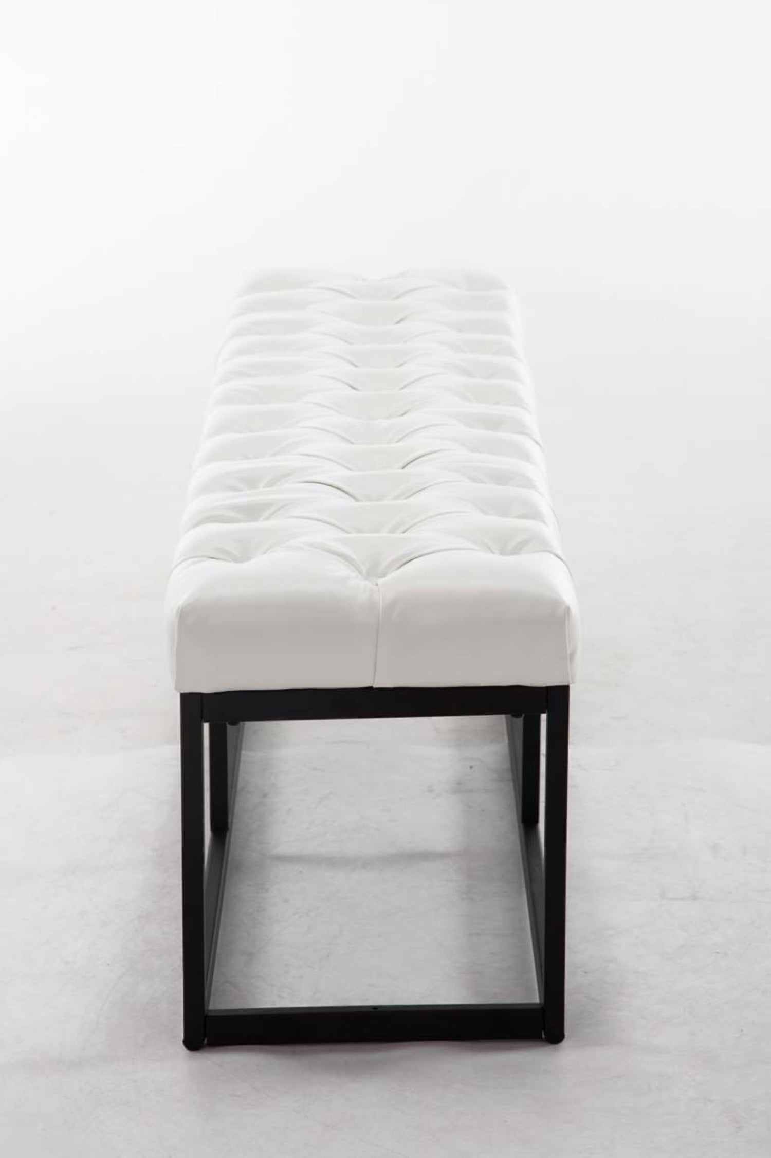 TPFLiving Sitzbank Amor Kunstleder - Gestell matt schwarz - 150 TPFLiving Sitzbank Amor Kunstleder - Gestell matt schwarz - 150