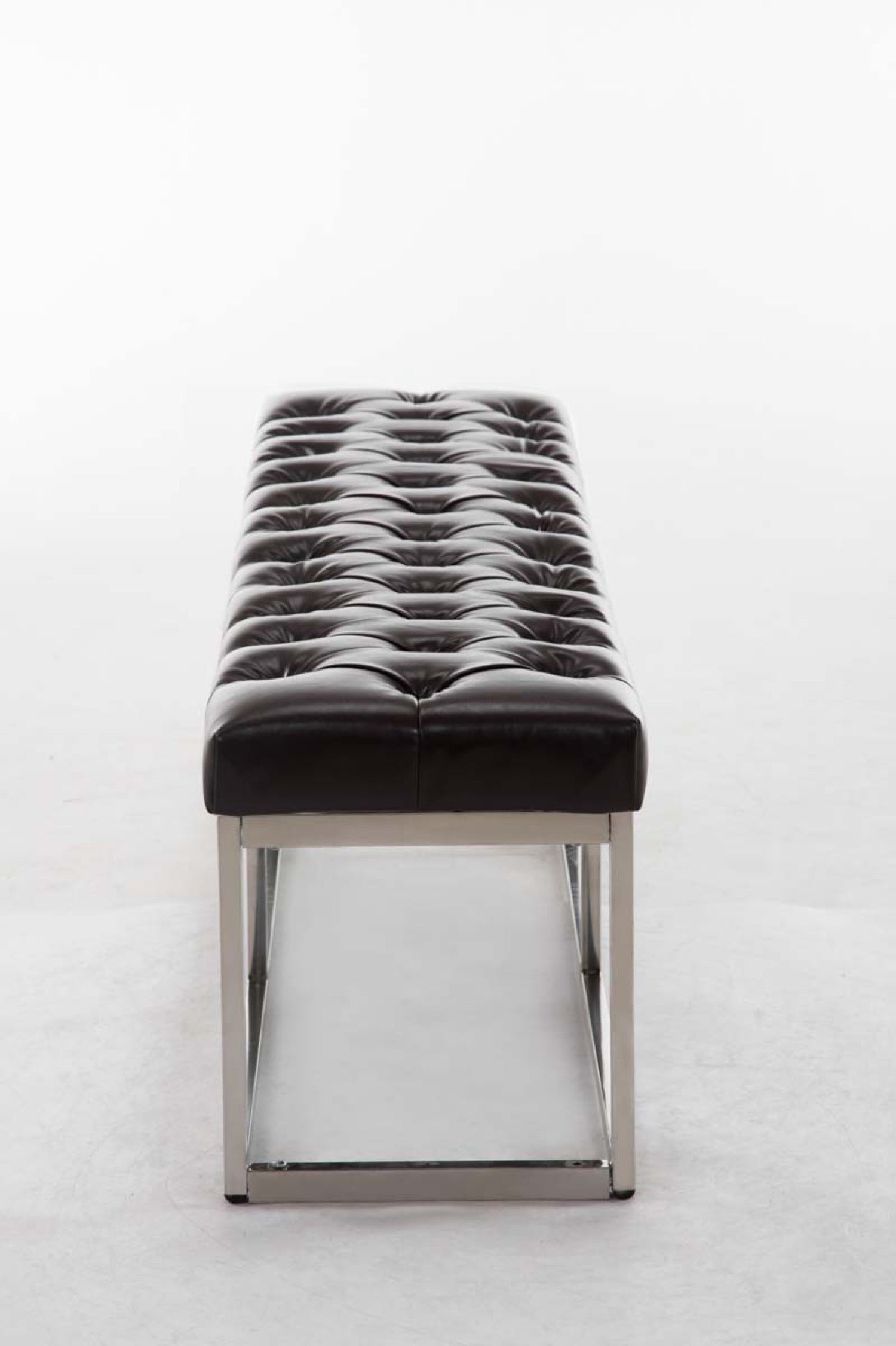 TPFLiving Sitzbank Amor Kunstleder - Gestell Edelstahl matt gebürstet - 150 TPFLiving Sitzbank Amor Kunstleder - Gestell Edelstahl matt gebürstet - 150