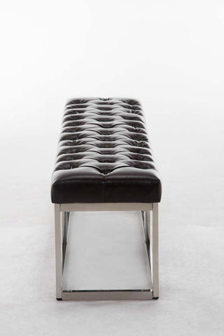 TPFLiving Sitzbank Amor Kunstleder - Gestell Edelstahl matt gebürstet - 150 TPFLiving Sitzbank Amor Kunstleder - Gestell Edelstahl matt gebürstet - 150