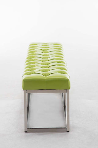 TPFLiving Sitzbank Amor Kunstleder - Gestell Edelstahl matt gebürstet - 150 TPFLiving Sitzbank Amor Kunstleder - Gestell Edelstahl matt gebürstet - 150