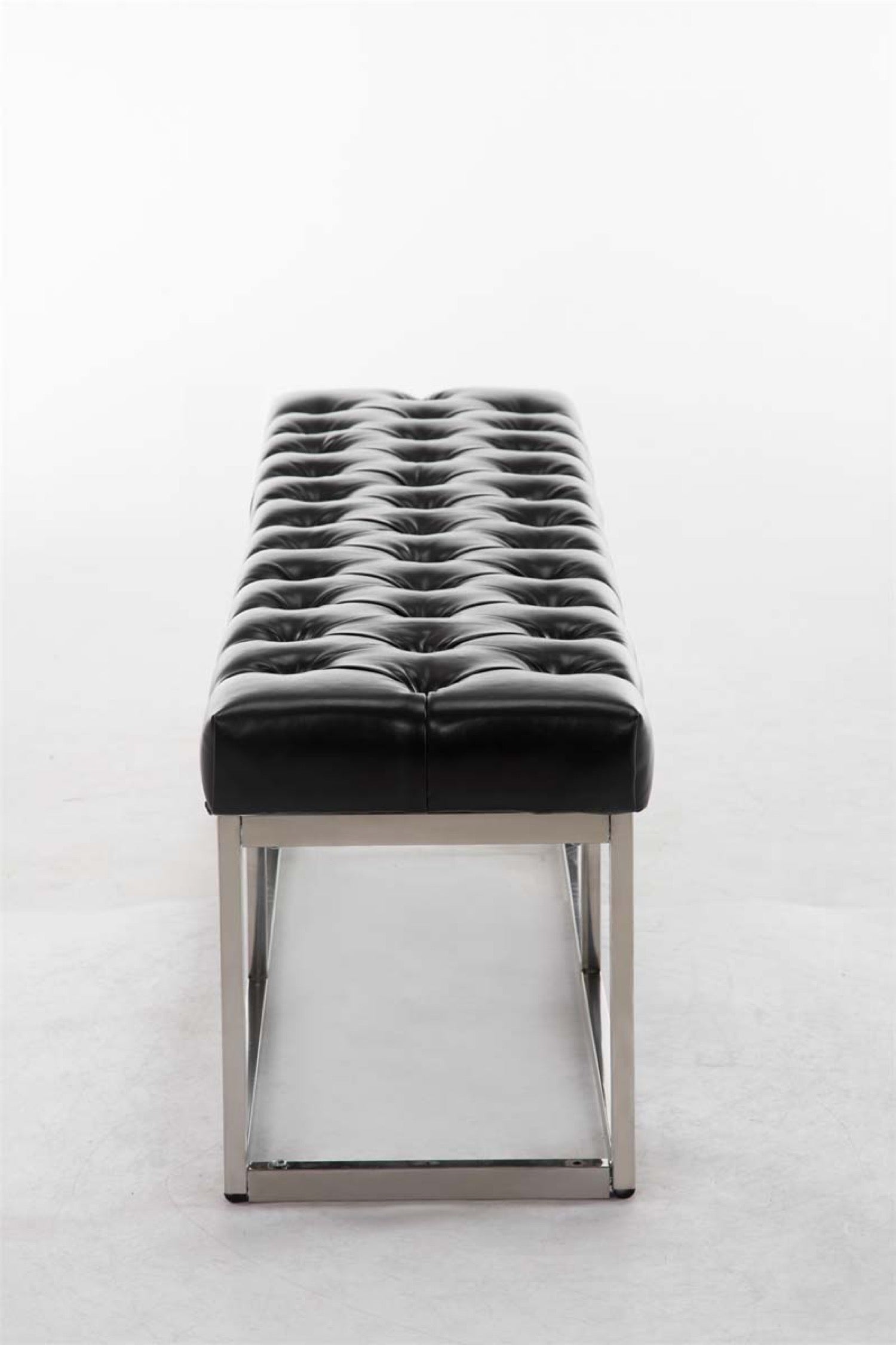 TPFLiving Sitzbank Amor Kunstleder - Gestell Edelstahl matt gebürstet - 150 TPFLiving Sitzbank Amor Kunstleder - Gestell Edelstahl matt gebürstet - 150