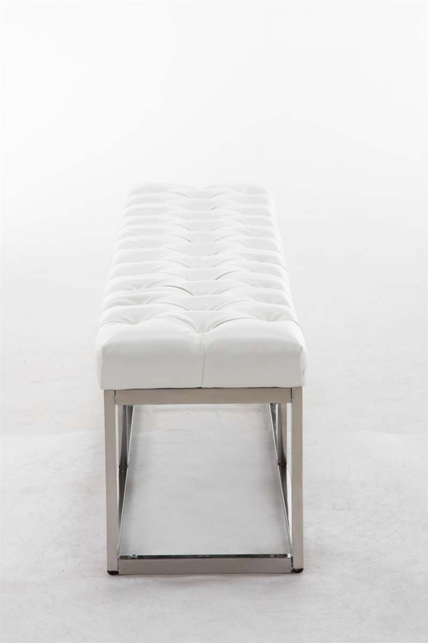 TPFLiving Sitzbank Amor Kunstleder - Gestell Edelstahl matt gebürstet - 150 TPFLiving Sitzbank Amor Kunstleder - Gestell Edelstahl matt gebürstet - 150