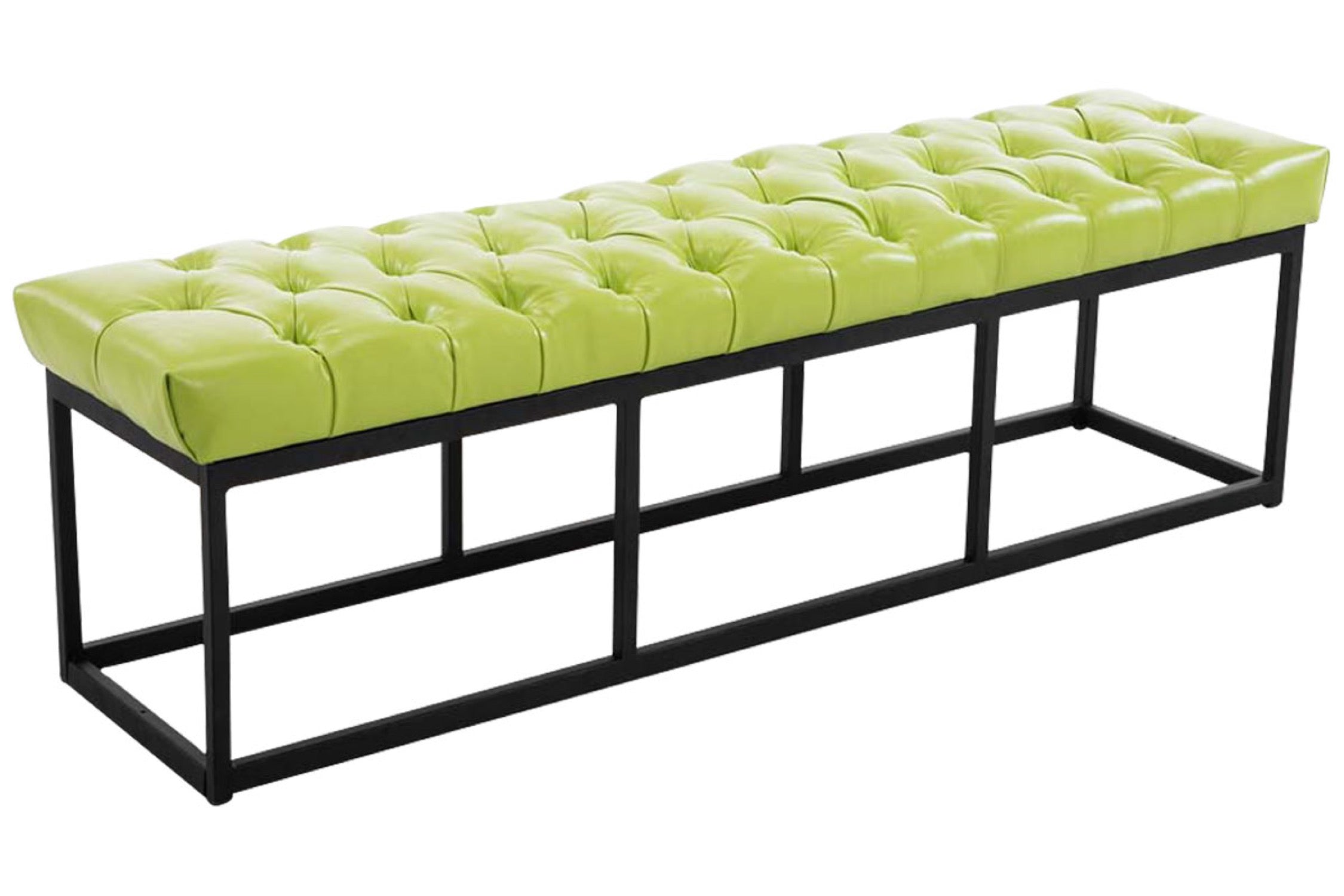 TPFLiving Sitzbank Amor Kunstleder - Gestell matt schwarz - 150 TPFLiving Sitzbank Amor Kunstleder - Gestell matt schwarz - 150