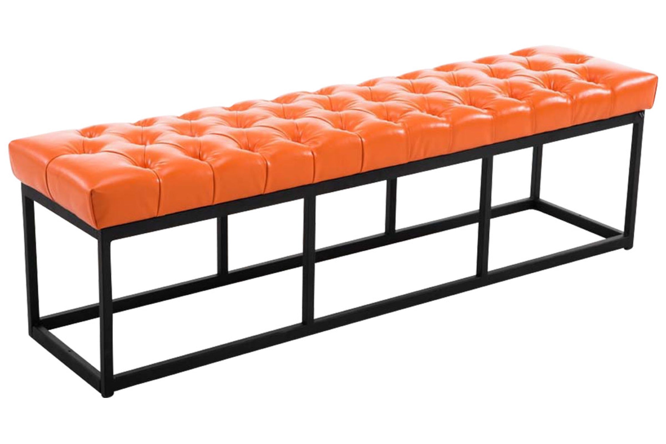 TPFLiving Sitzbank Amor Kunstleder - Gestell matt schwarz - 150 TPFLiving Sitzbank Amor Kunstleder - Gestell matt schwarz - 150