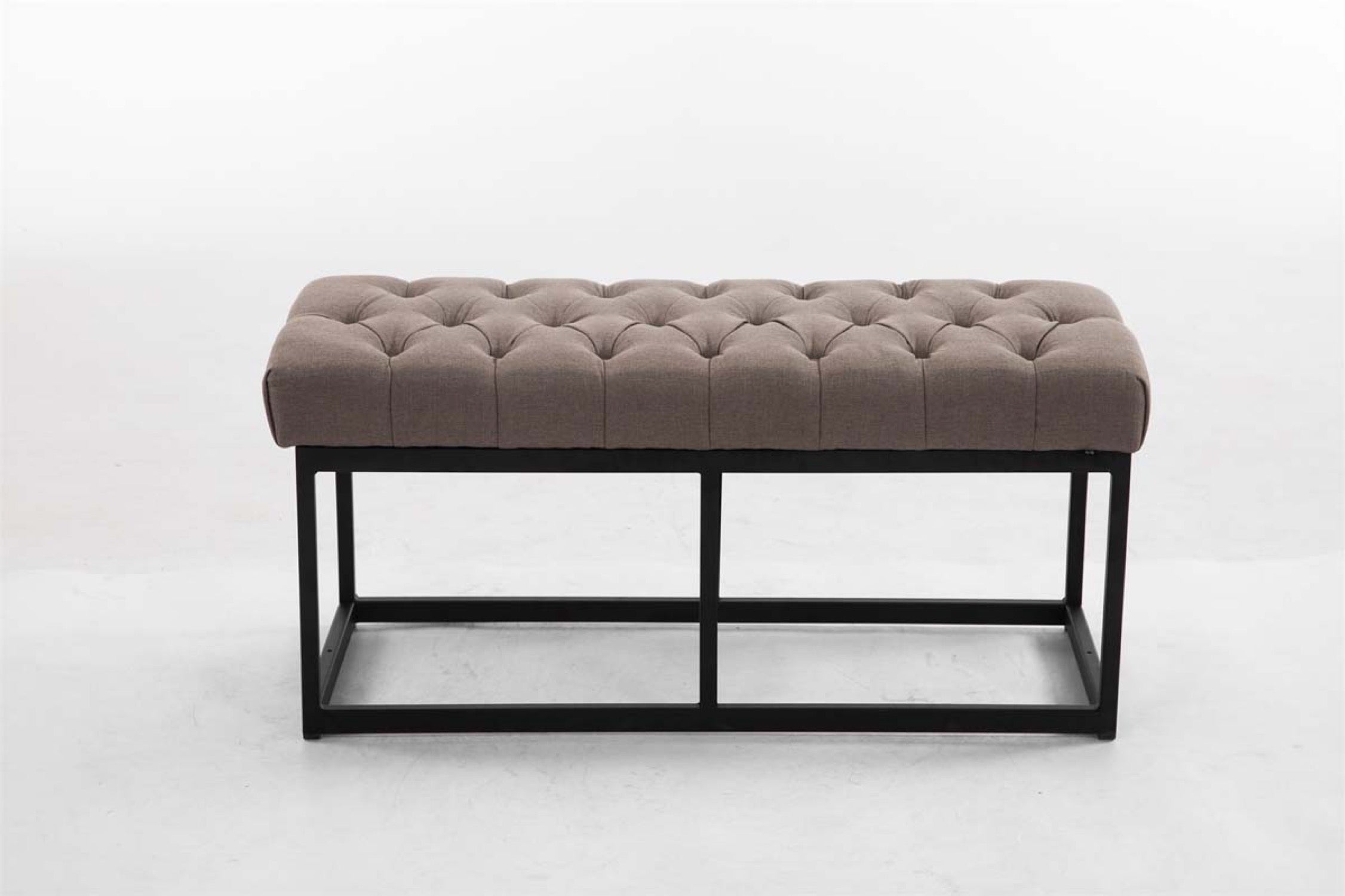 TPFLiving Sitzbank Amor Stoff - Gestell matt schwarz - 100 TPFLiving Sitzbank Amor Stoff - Gestell matt schwarz - 100