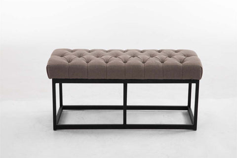 TPFLiving Sitzbank Amor Stoff - Gestell matt schwarz - 100 TPFLiving Sitzbank Amor Stoff - Gestell matt schwarz - 100