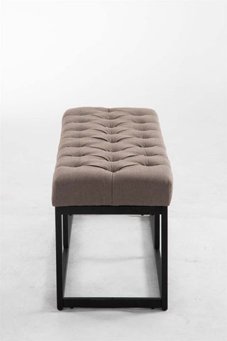 TPFLiving Sitzbank Amor Stoff - Gestell matt schwarz - 100 TPFLiving Sitzbank Amor Stoff - Gestell matt schwarz - 100