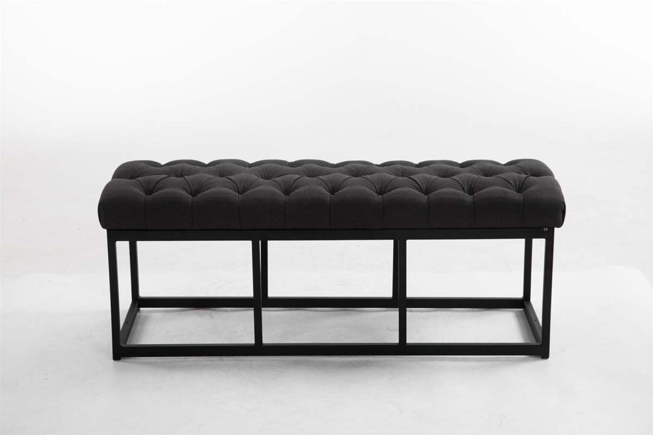 TPFLiving Sitzbank Amor Stoff - Gestell matt schwarz - 120 TPFLiving Sitzbank Amor Stoff - Gestell matt schwarz - 120