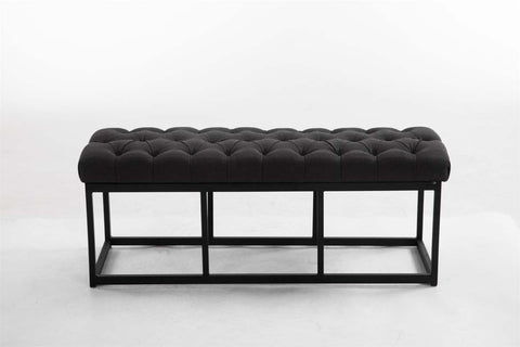 TPFLiving Sitzbank Amor Stoff - Gestell matt schwarz - 120 TPFLiving Sitzbank Amor Stoff - Gestell matt schwarz - 120