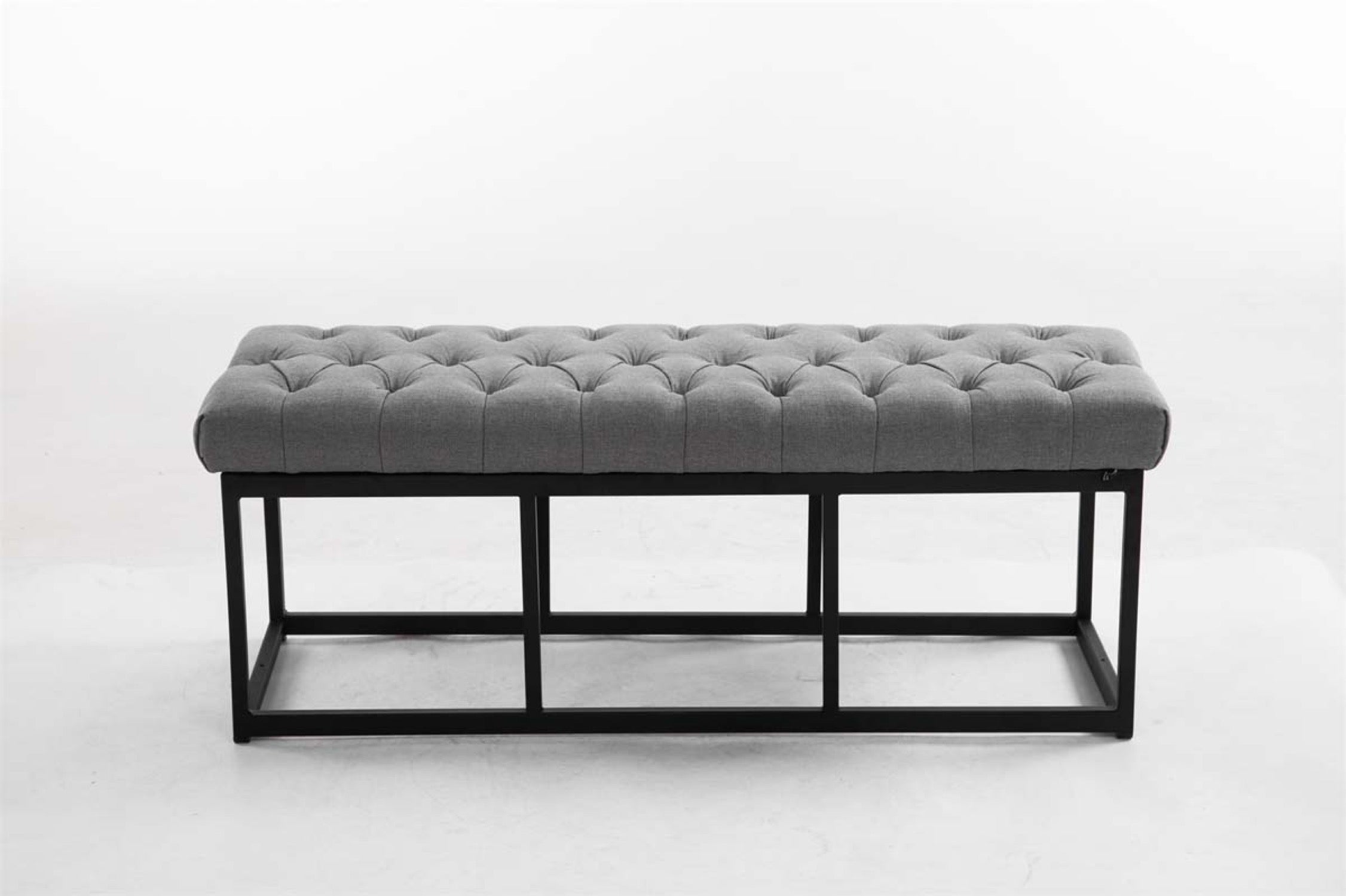 TPFLiving Sitzbank Amor Stoff - Gestell matt schwarz - 120 TPFLiving Sitzbank Amor Stoff - Gestell matt schwarz - 120