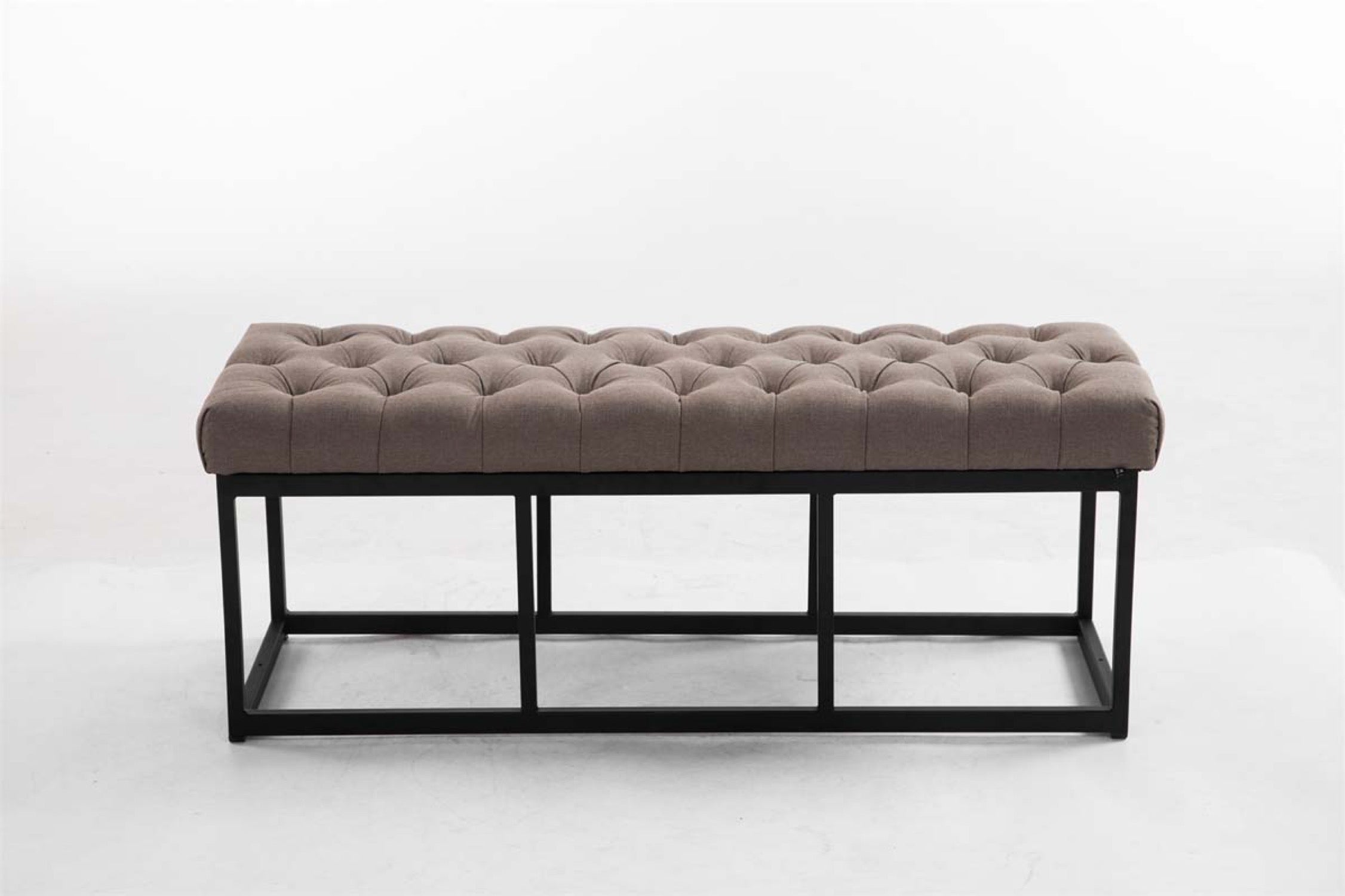 TPFLiving Sitzbank Amor Stoff - Gestell matt schwarz - 120 TPFLiving Sitzbank Amor Stoff - Gestell matt schwarz - 120