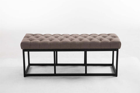 TPFLiving Sitzbank Amor Stoff - Gestell matt schwarz - 120 TPFLiving Sitzbank Amor Stoff - Gestell matt schwarz - 120