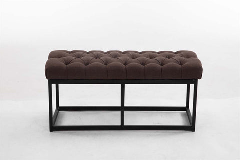 TPFLiving Sitzbank Amor Stoff - Gestell matt schwarz - 100 TPFLiving Sitzbank Amor Stoff - Gestell matt schwarz - 100